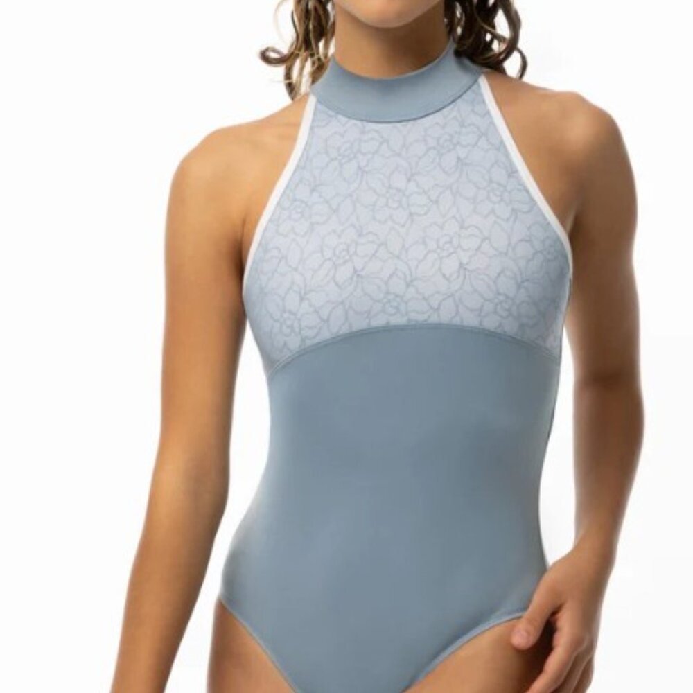 L Suffolk leotard + M/L pull-on lace ballet skirt